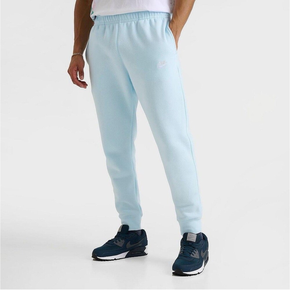 Nike Sportswear Men's Club Fleece Joggers Size Large BV2671-474 Glacier Blue-NEW